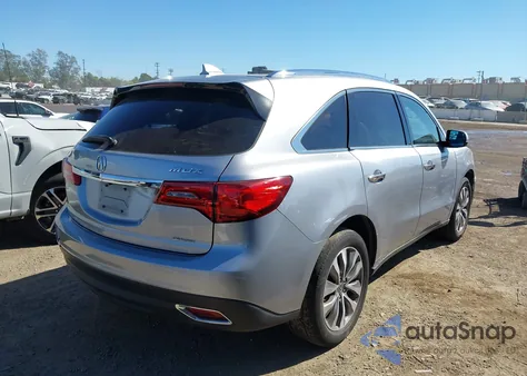 2016 Acura Mdx Technology Acurawatch Plus Packages/Technology Package из США, поврежденный, VIN 5FRYD4H40GB046962